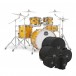 Mapex Mars Birch 22'' 5pc Rock Fusion Shell Pack w/Bags, Sonnenblume