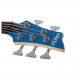 Schecter C-5 Deluxe, Satin Metallic Light Blue headstock