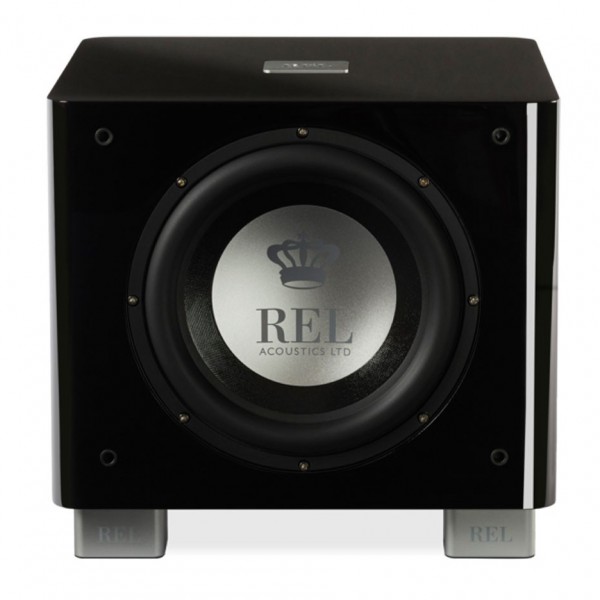 REL T9X Subwoofer, Gloss Black - Front