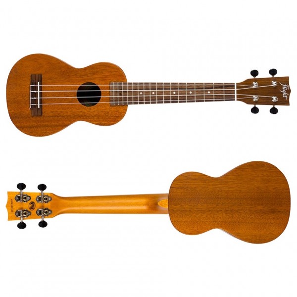 Flight LUS-5 Heritage Soprano Ukulele, Mahogany side