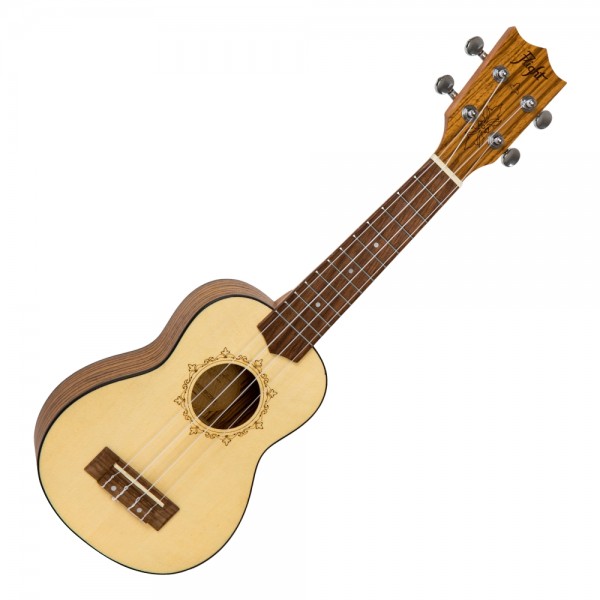 Flight DUS320 Soprano Ukulele, Zebrawood B&S