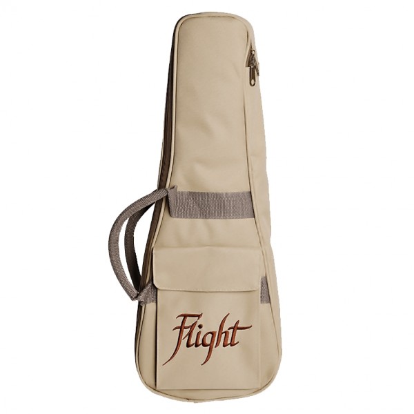 Flight DUS320 Soprano Ukulele, Zebrawood B&S bag