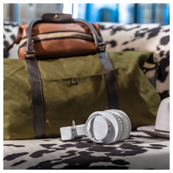 Audio-Technica M20xBT Bluetooth Headphones, White