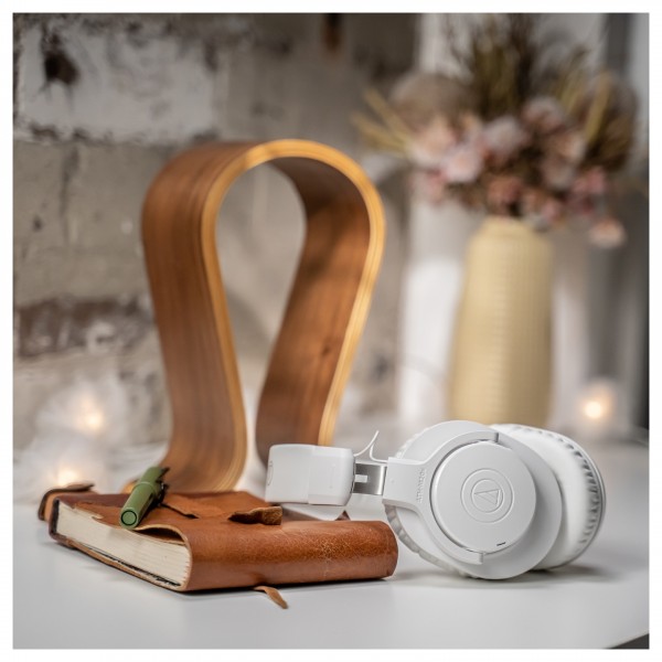 Audio-Technica M20xBT Bluetooth Headphones, White