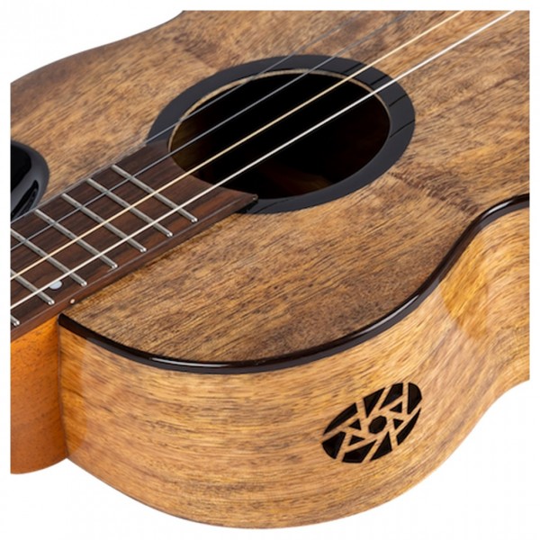 Flight Fireball All Solid Baritone Ukulele - Soundhole
