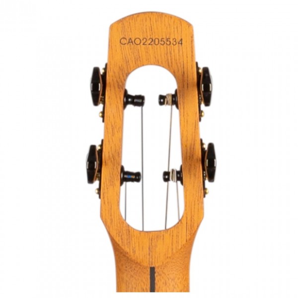 Flight Fireball All Solid Baritone Ukulele - Headstock Back