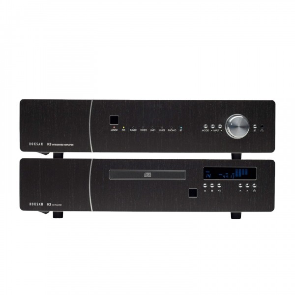 Roksan Kandy K3 Amplifier and CD Transport Hi-fi Bundle, Black Full View