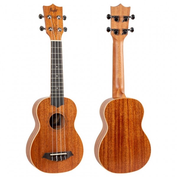 Flight DUS321 Soprano Ukulele, Mahogany 2 