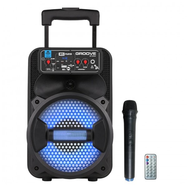 iDance Groove 214 Rechargeable Bluetooth LED Party System - Full System