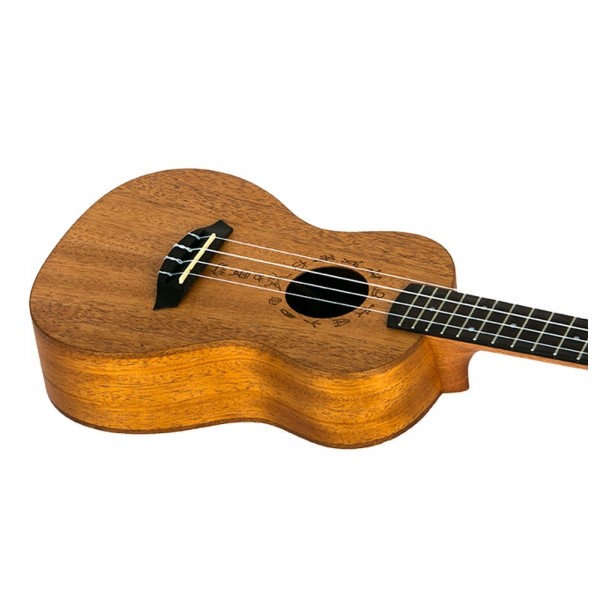 Flight DUS371 Soprano Ukulele, African Mahogany body