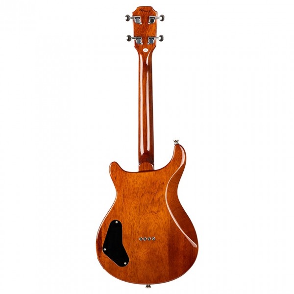 Flight Vanguard Tenor Electric Ukulele, Trans Purple - Back