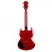 Flight Pioneer Tenor Electric Ukulele, Cherry Red - Back