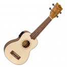 Flight DUS320CEQ Soprano Electro Ukulele, Zeb B&S