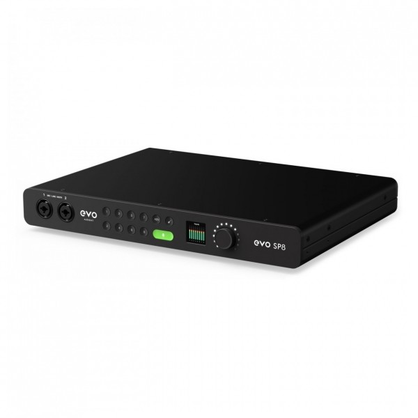 EVO By Audient SP8 - 8 Channel Smart Preamp with AD/DA - Angled