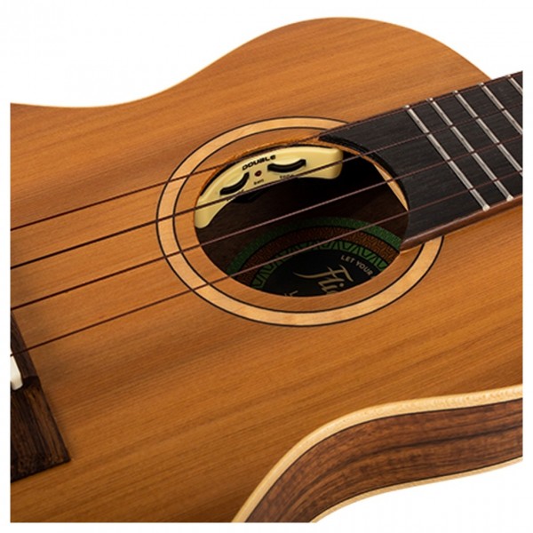 Flight Leia Tenor Electro Thinline Ukulele, Cedar - Electronics