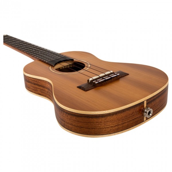 Flight Leia Concert Electro Thinline Ukulele, Cedar - Body