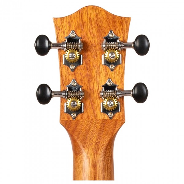 Flight Leia Concert Electro Thinline Ukulele, Cedar - Headstock Back