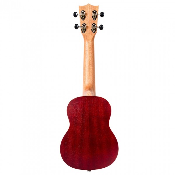 Flight NUS380 Soprano Ukulele, Coral - Back