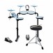 VISIONDRUM Electronic Drum Kit with Stool and Headphones, Blue