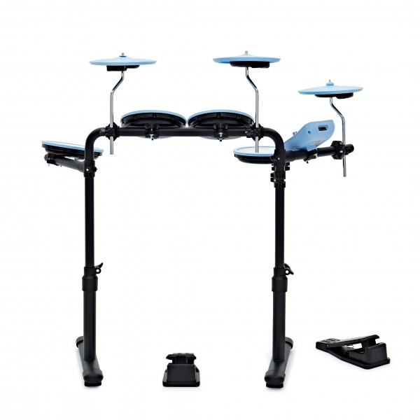 VISIONDRUM Compact Mesh Electronic Drum Kit, Stool & Headphones, Blue