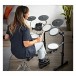 VISIONDRUM Compact Mesh Electronic Drum Kit Amp Pack, Blue