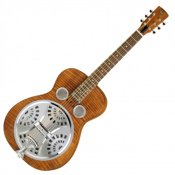 Epiphone Dobro Hound Dog Deluxe Round Neck Resonator, Vintage Brown