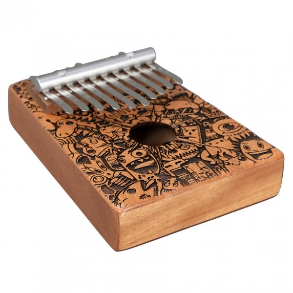 Sela Art Series Kalimba 10, Little Monster Laser - Angle