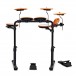 VISIONDRUM Compact Mesh Electronic Drum Kit, Stool Headphones, Orange