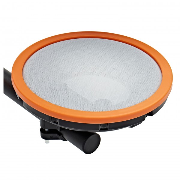 VISIONDRUM Compact Mesh Electronic Drum Kit, Stool Headphones, Orange