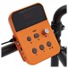 VISIONDRUM Compact Mesh Electronic Drum Kit Amp Pack, Orange