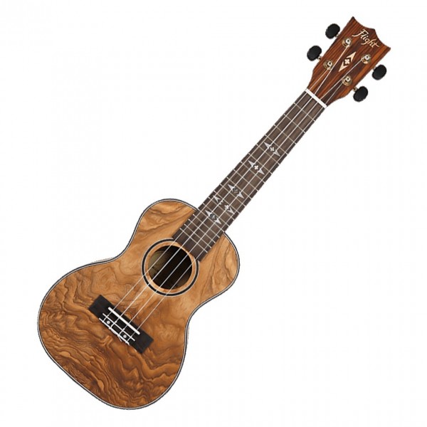 Flight DUC410 Concert Ukulele, Quilted Ash