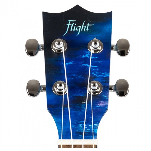 Flight AUC Concert Ukulele, Elise Ecklund City - Headstock Front
