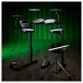 VISIONDRUM Compact Mesh Electronic Drum Kit With Stool and Headphones