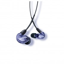 Shure SE215 Sound Isolating Earphones, with RMCE UNI Cable Purple - Nearly New