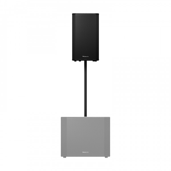 Pioneer DJ XPRS122 Active Loudspeaker On Subwoofer Stand