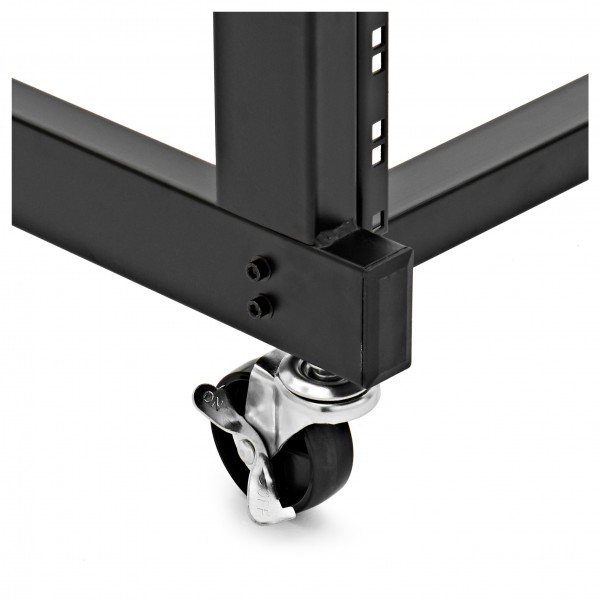 19" 12U + 9U Adjustable Studio Rack Trolley by Gear4music