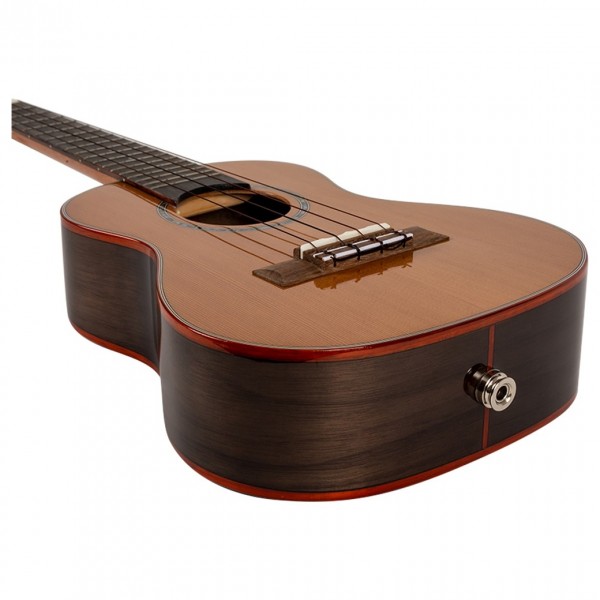 Flight Diana Concert Electro Ukulele, Cedar Top - Bottom