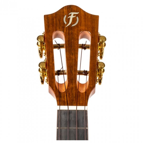 Flight Diana Tenor Electro Ukulele, Cedar Top - Headstock Front