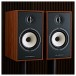 Triangle Borea BR03 BT Active Bookshelf Speakers (Pair), Oak Green on speaker stands