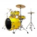 Tama Imperialstar 22'' 6pc Drum Kit w/Meinl Cymbals, Electric Yellow- side