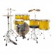 Tama Imperialstar 22'' 6pc Drum Kit w/Meinl Cymbals, Electric Yellow- back