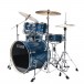 Tama Imperialstar 22'' 5pc Drum Kit, Hairline Blue - Angled