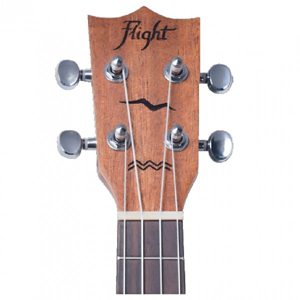 Flight DUC323 Concert Ukulele, Mahogany - Headstock Front