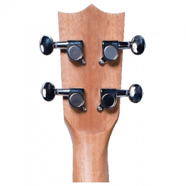 Flight DUC325 Concert Ukulele, Zebrawood B&S - Headstock Back