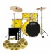 Tama Imperialstar 22'' 5pc Drum Kit w/Meinl talerze perkusyjne, Electric Yellow