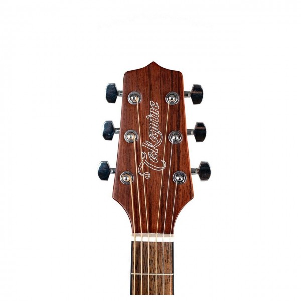 Takamine GLD11E NS Dreadnought Electro Acoustic, Natural Satin - Headstock Front