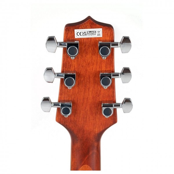 Takamine GLD11E NS Dreadnought Electro Acoustic, Natural Satin - Headstock Back