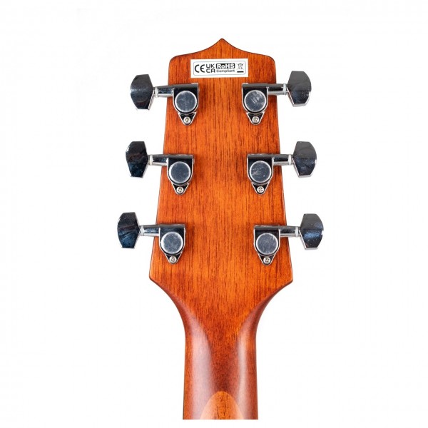Takamine GLN12E NS NEX Electro Acoustic, Natural Satin - Headtock Back