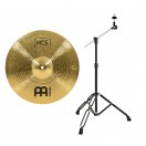 Meinl HCS 14'' Crash Cymbal & Gear4music Boom Arm Stand, Black
