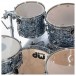 DW Design Series 22'' 5pc w/Snare , Silver Slate Marine - Rear Detail